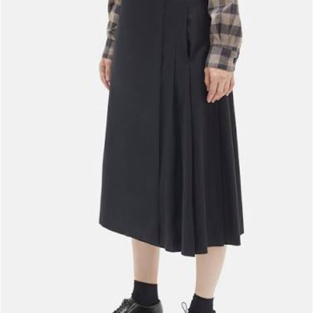 MHL Margaret Howell Black Windowpane Kilt Wool Skirt SZ 1 - Picture 10 of 10